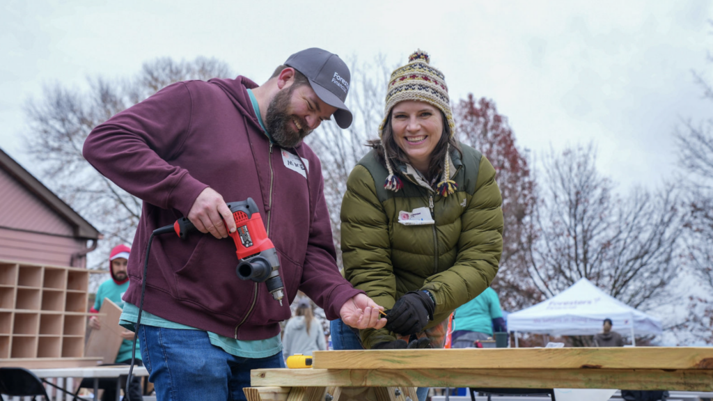 Quility playground build in Asheville, NC