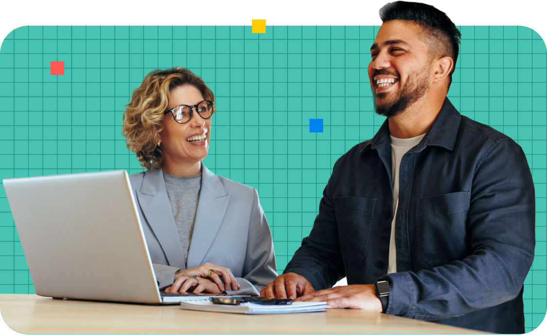 2 life insurance agents working remotely