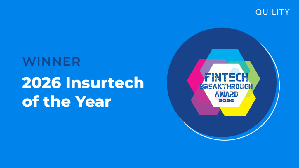 Quility Named "InsurTech Company of the Year"
